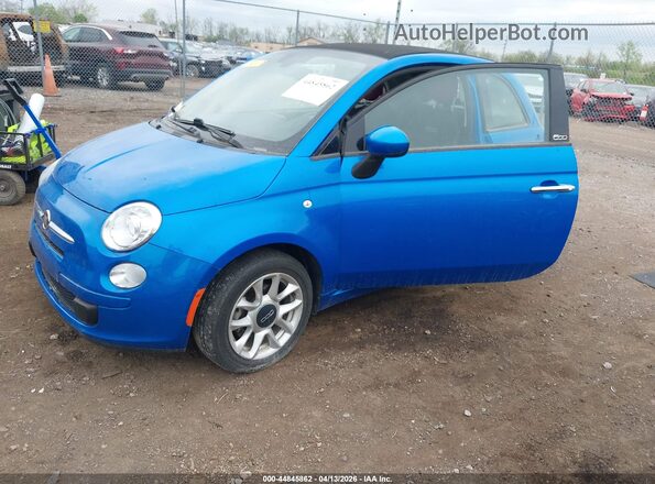 3C3CFFLR1HT698131 2017 FIAT 500C Blue Przód lewy