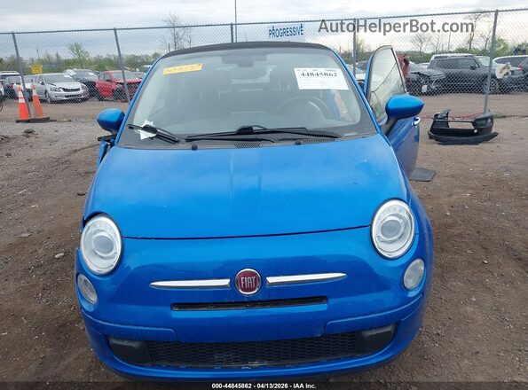 3C3CFFLR1HT698131 2017 FIAT 500C Blue Widok zestawu wskaźników