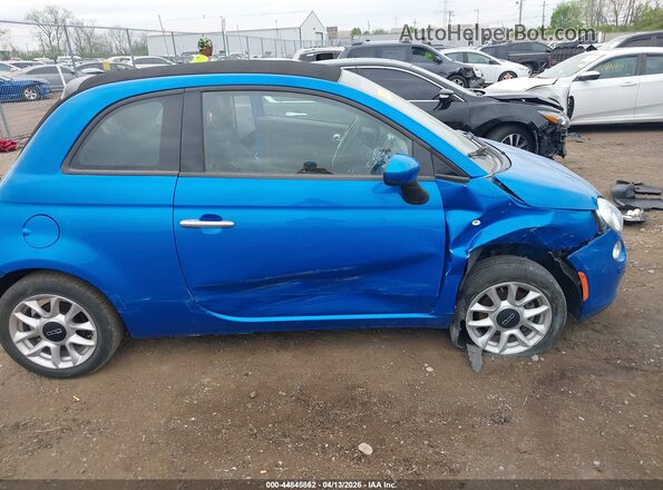 3C3CFFLR1HT698131 2017 FIAT 500C Blue Widok wnętrza z tyłu