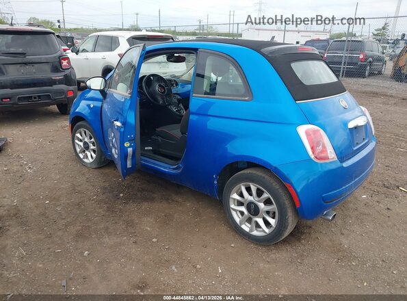 3C3CFFLR1HT698131 2017 FIAT 500C Blue Tył lewy