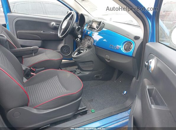 3C3CFFLR1HT698131 2017 FIAT 500C Blue Widok wnętrza z przodu