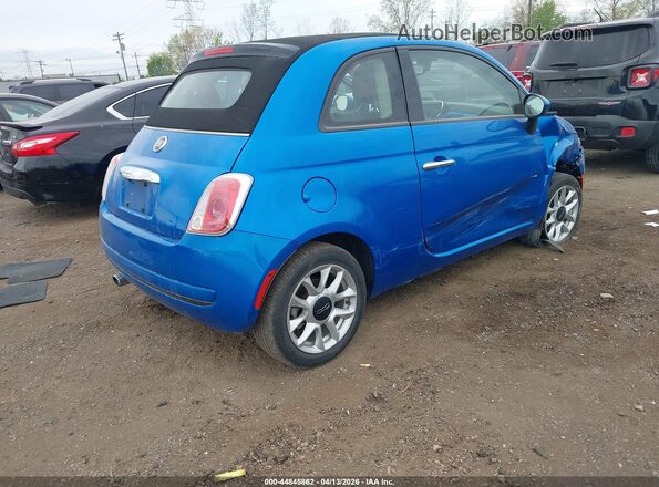 3C3CFFLR1HT698131 2017 FIAT 500C Blue Tył prawy