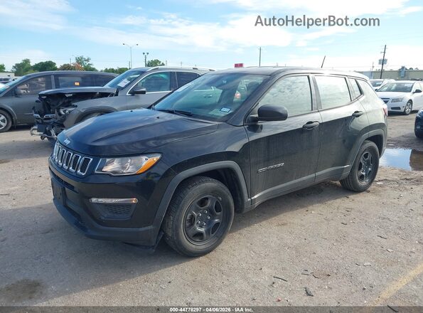 3C4NJCAB2MT553083 2021 JEEP COMPASS Черный Передняя левая четверть