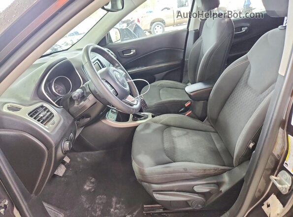 3C4NJCAB3JT487333 2018 JEEP COMPASS Серый Вид салона спереди