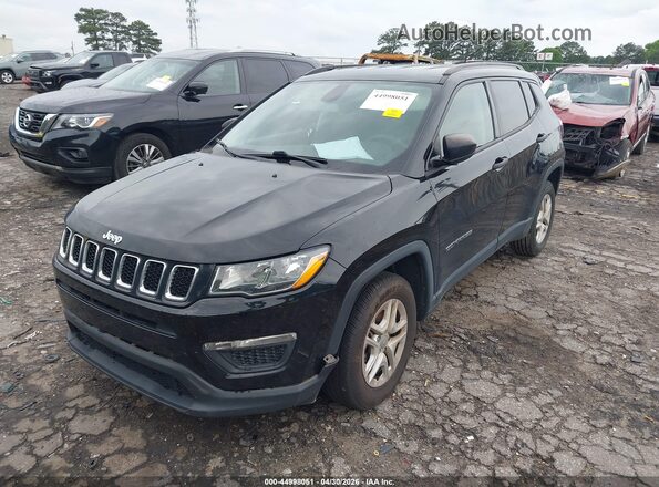 3C4NJCAB6HT605868 2017 JEEP NEW COMPASS Black წინა მარცხენა ხედი სამი მეოთხედიდან