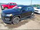 2020 Jeep Compass Sport Fwd Black vin: 3C4NJCAB8LT199116