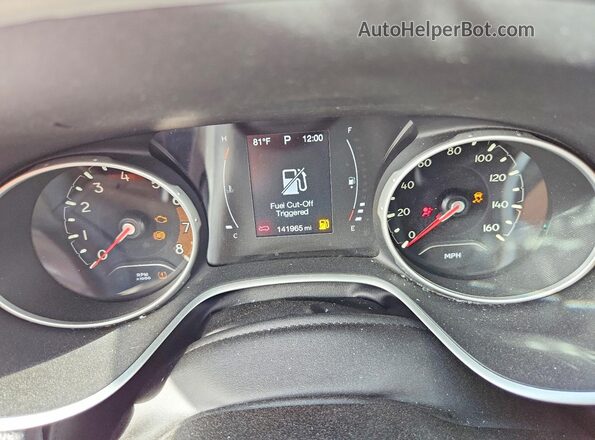 3C4NJCABXJT250709 2018 JEEP COMPASS Оранжевый Вид щитка приборов