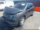 2022 Jeep Compass Latitude Fwd Серый vin: 3C4NJCBB0NT229016