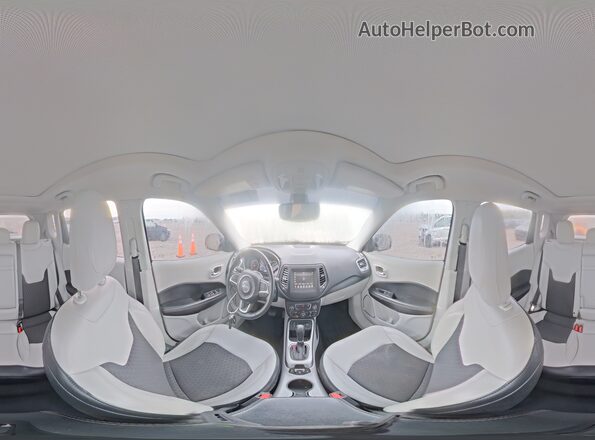 3C4NJCBB4KT623923 2019 JEEP COMPASS Серебряный Панорамный вид салона 360°