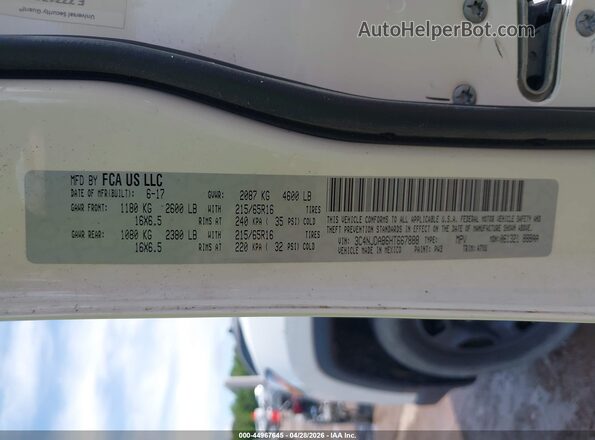 3C4NJDAB6HT667888 2017 JEEP NEW COMPASS White Вид підкапотного простору