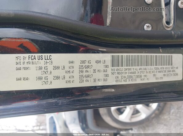3C4NJDBB0LT138590 2020 JEEP COMPASS Black Widok komory silnika