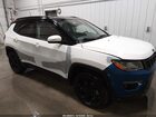2021 Jeep Compass Altitude 4x4 White vin: 3C4NJDBB0MT505991