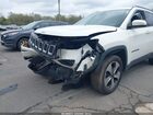 2018 Jeep Compass Latitude 4x4 White vin: 3C4NJDBB1JT104896