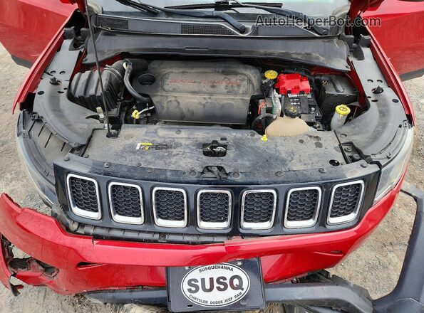 3C4NJDBB1KT742390 2019 JEEP COMPASS Red ძრავის განყოფილების ხედი