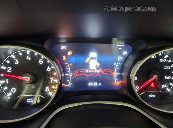 3C4NJDBB3LT174211 2020 JEEP COMPASS Red Вид щитка приладів