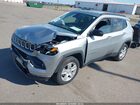 2022 Jeep Compass Latitude 4x4 Silver vin: 3C4NJDBB3NT102217