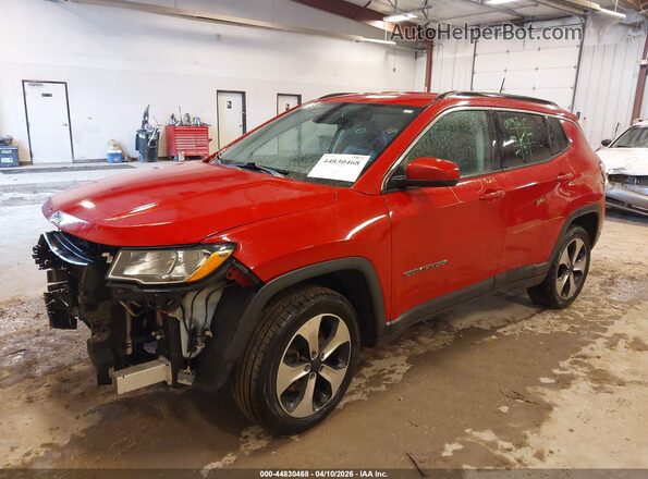 3C4NJDBB4JT185750 2018 JEEP COMPASS Красный Передняя левая четверть