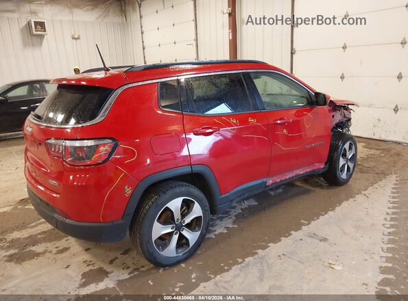 3C4NJDBB4JT185750 2018 JEEP COMPASS Красный Задняя правая четверть