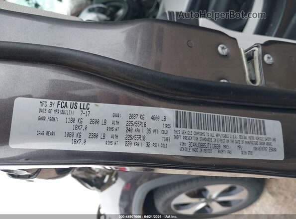 3C4NJDBB5JT113620 2018 JEEP COMPASS Серый Вид подкапотного пространства