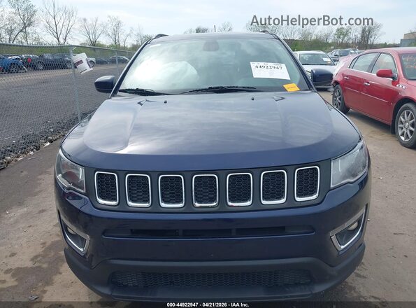 3C4NJDBB7JT176587 2018 JEEP COMPASS Blue Widok zestawu wskaźników