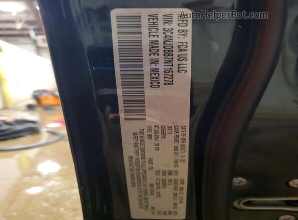 3C4NJDBB7NT167278 2022 JEEP COMPASS Black VIN sticker view