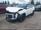 2018 Jeep Compass Altitude 4x4 White vin: 3C4NJDBB8JT395459