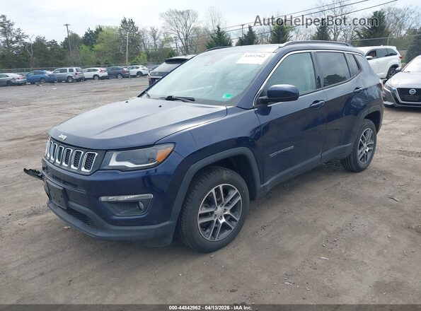 3C4NJDBB9JT436035 2018 JEEP COMPASS Blue Передня ліва чверть