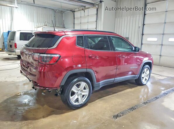 3C4NJDBB9NT103064 2022 JEEP COMPASS Burgundy Trasero derecho