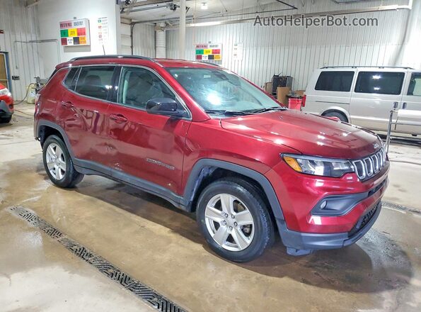 3C4NJDBB9NT103064 2022 JEEP COMPASS Burgundy Delantero derecho