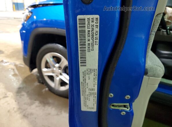 3C4NJDBN3PT520113 2023 JEEP COMPASS Blue Widok naklejki z numerem VIN