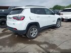 2024 Jeep Compass Latitude 4x4 White vin: 3C4NJDBN6RT608060