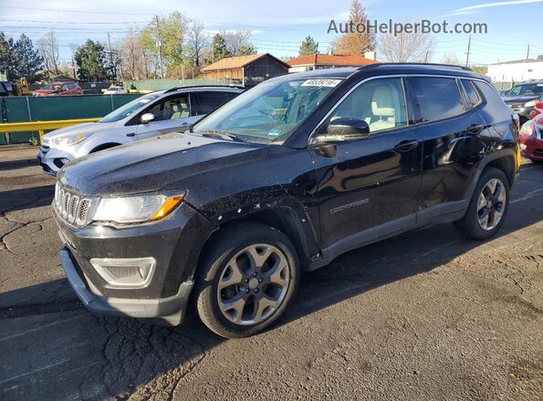 3C4NJDCB2JT489772 2018 JEEP COMPASS Black წინა მარცხენა ხედი სამი მეოთხედიდან