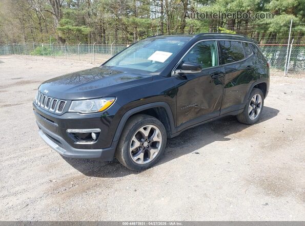 3C4NJDCB2LT132076 2020 JEEP COMPASS Black წინა მარცხენა ხედი სამი მეოთხედიდან