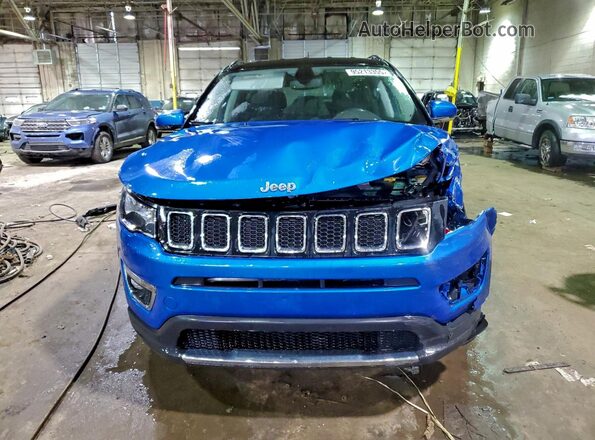 3C4NJDCB3LT101239 2020 JEEP COMPASS Синий Вид спереди