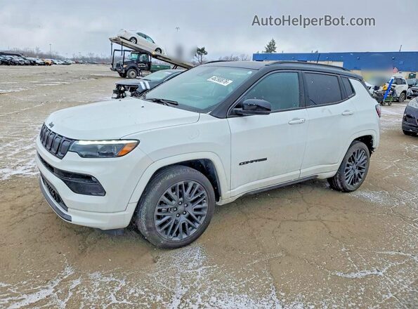 3C4NJDCB4NT178656 2022 JEEP COMPASS White Vista tres cuartos delantera izquierda