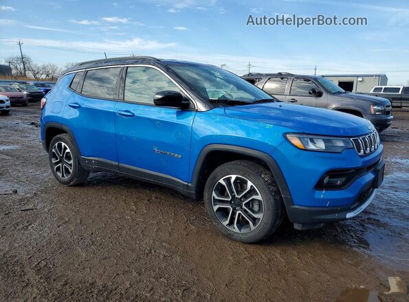 3C4NJDCN8RT595505 2024 JEEP COMPASS Blue Przód prawy