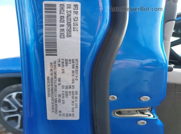 3C4NJDCN8RT595505 2024 JEEP COMPASS Blue Widok naklejki z numerem VIN