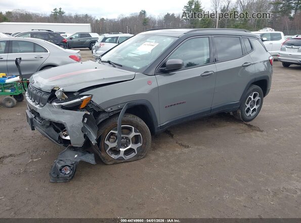 3C4NJDDB2NT105820 2022 JEEP COMPASS Серый Передняя левая четверть