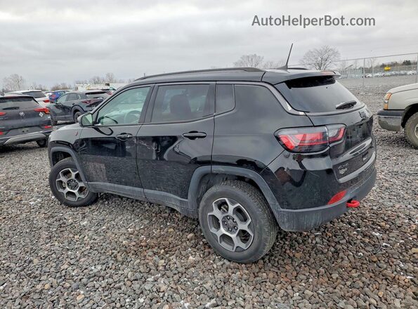 3C4NJDDB3NT168795 2022 JEEP COMPASS Black უკანა მარცხენა