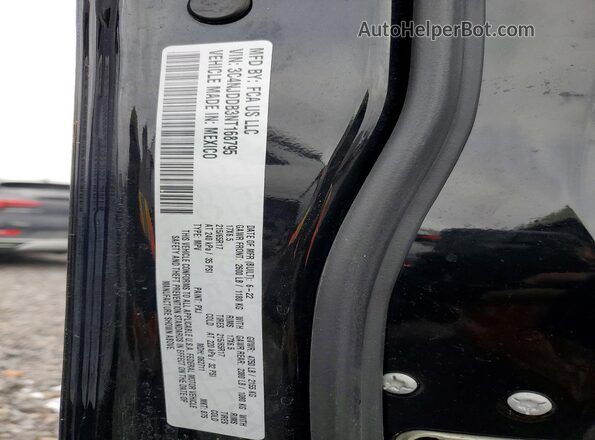 3C4NJDDB3NT168795 2022 JEEP COMPASS Black VIN კოდის სტიკერის ხედი
