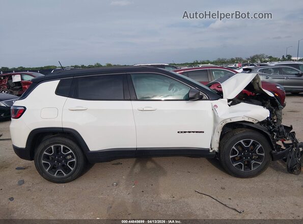 3C4NJDDBXKT740098 2019 JEEP COMPASS Белый Вид задней части салона