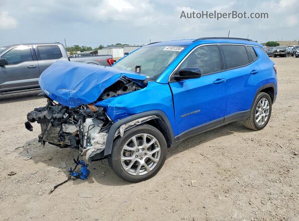3C4NJDFB0NT177628 2022 JEEP COMPASS Blue Front left