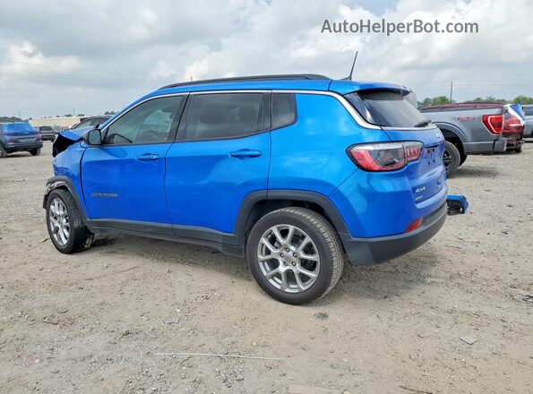 3C4NJDFB0NT177628 2022 JEEP COMPASS Blue Rear left