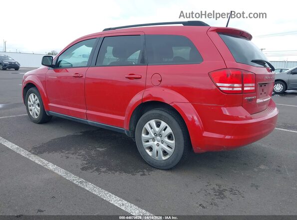 3C4PDCAB0KT746880 2019 DODGE JOURNEY Red Задня ліва чверть