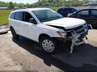 2016 Dodge Journey Se White vin: 3C4PDCAB1GT218272