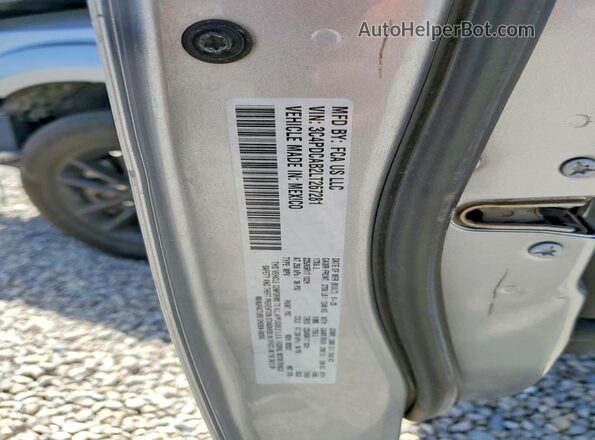 3C4PDCAB2LT267281 2020 DODGE JOURNEY Silver Widok naklejki z numerem VIN
