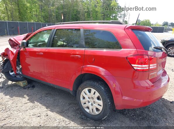 3C4PDCAB5LT202389 2020 DODGE JOURNEY Красный Задняя левая четверть