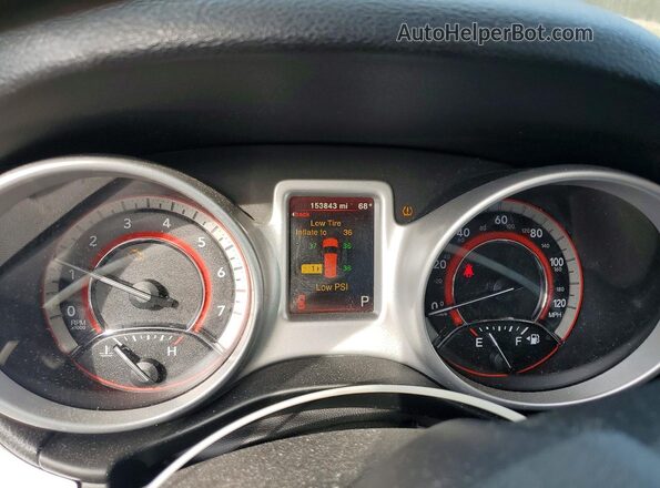 3C4PDCABXHT598777 2017 DODGE JOURNEY Blue Սարքավորումների վահանակի տեսք