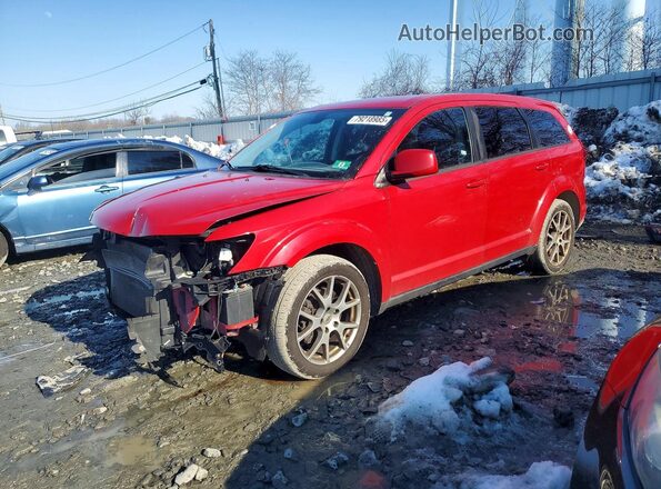 3C4PDCEG1JT380643 2018 DODGE JOURNEY Красный Передняя левая четверть