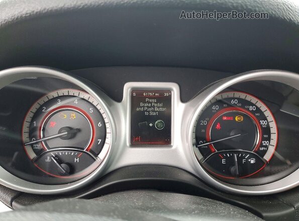 3C4PDCEG3HT603792 2017 DODGE JOURNEY White Instrument cluster view